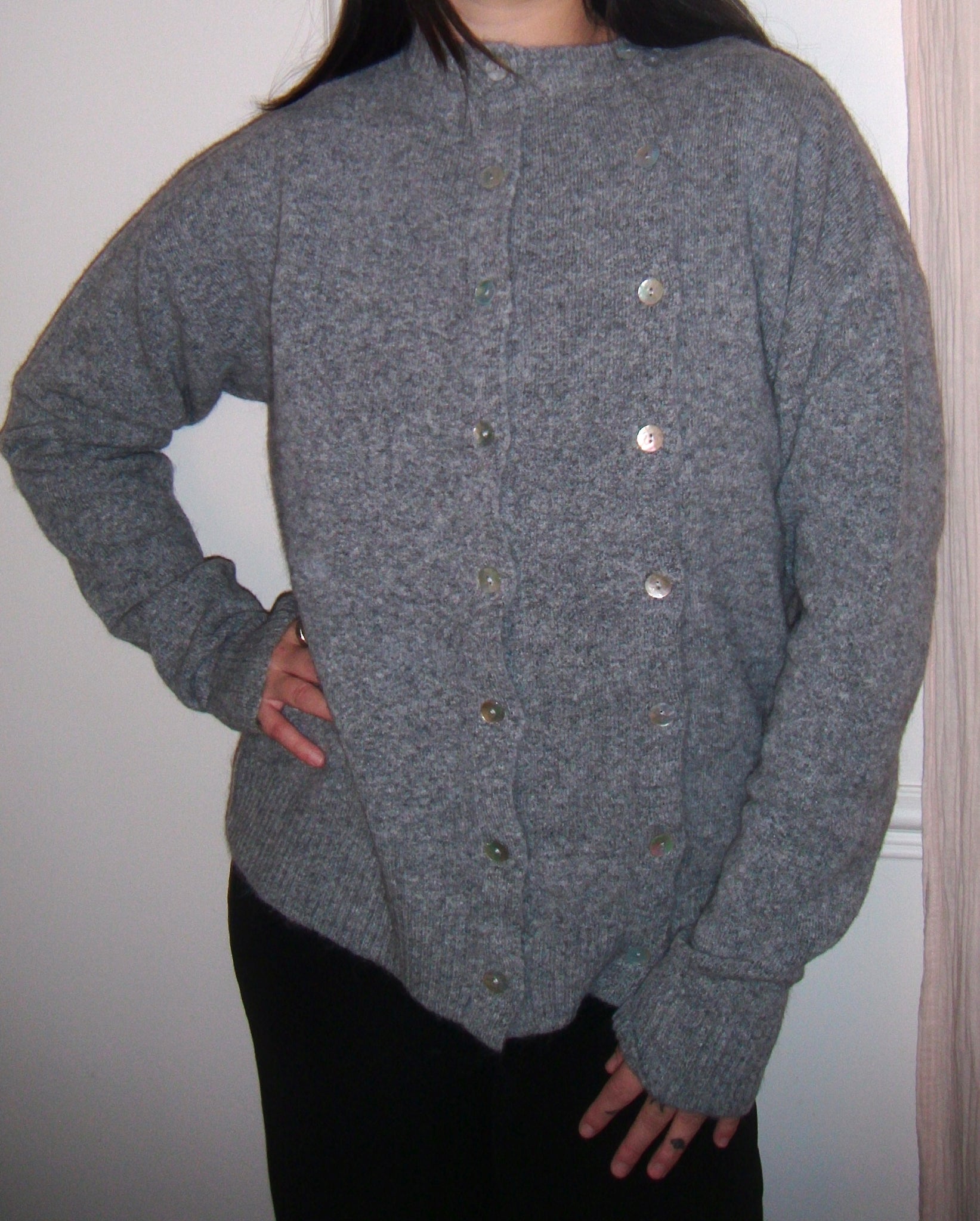 Double Cardigan - Grey