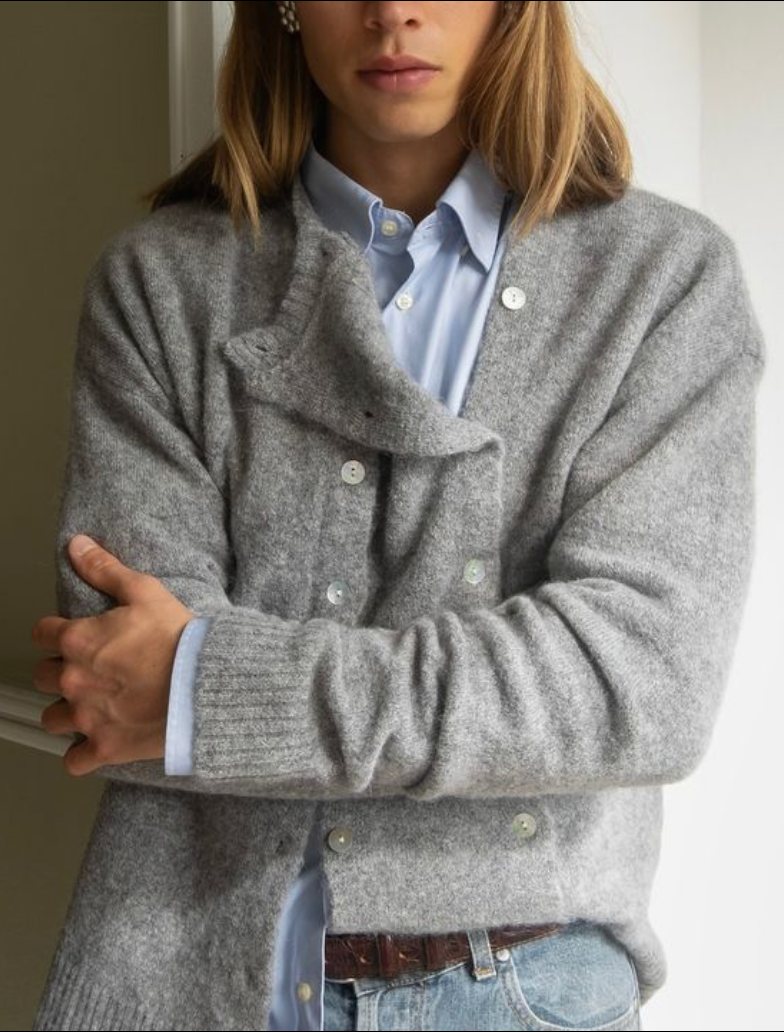 Double Cardigan - Grey