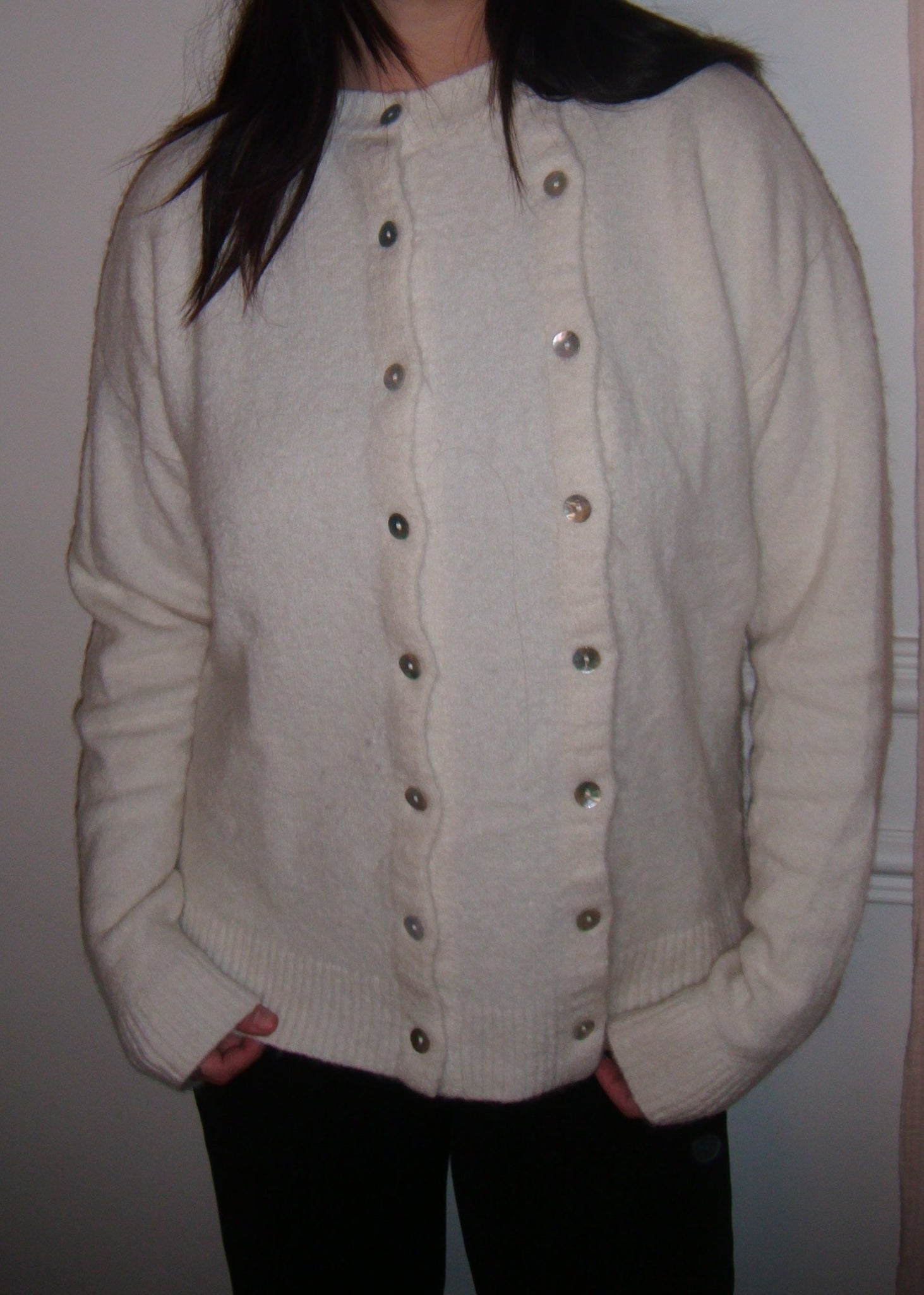 Double Cardigan - White