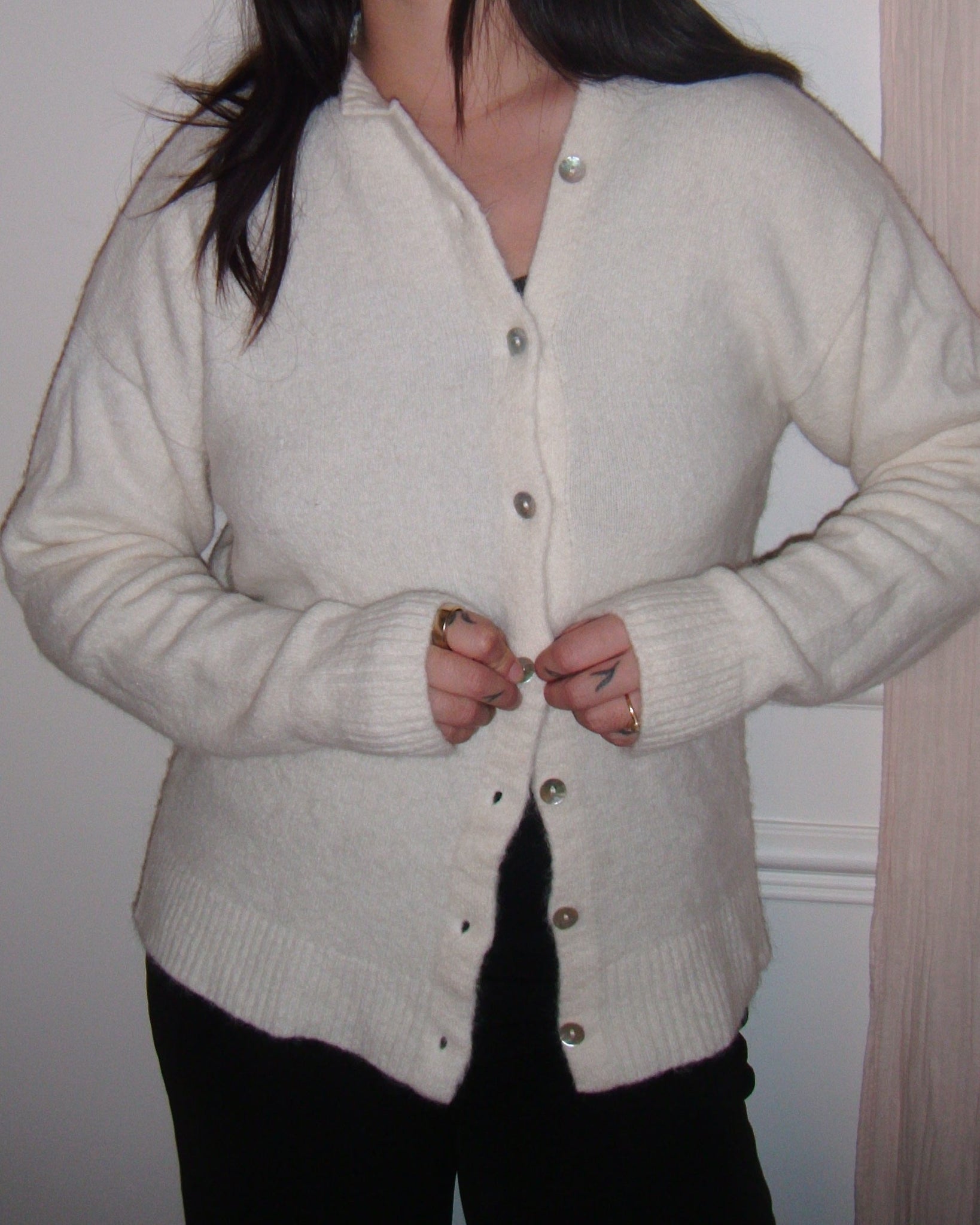 Double Cardigan - White