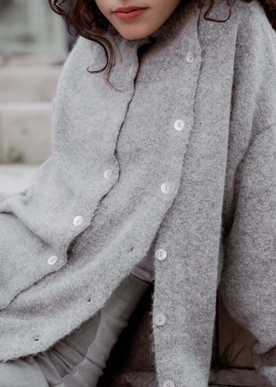 Double Cardigan - Grey